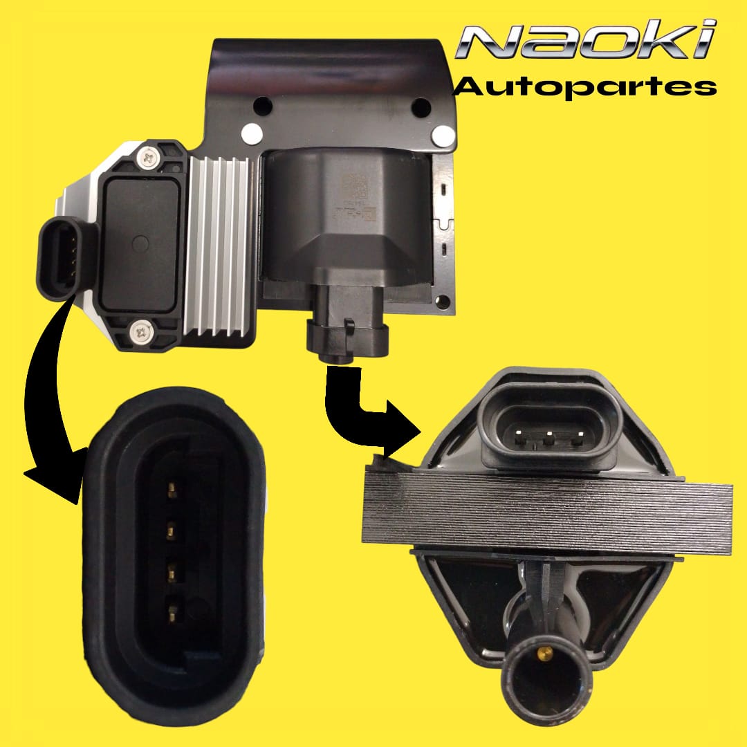 Bobina Chevrolet S10 1995 Al 2004, 2.2,4.3 Injetech 3 Pines