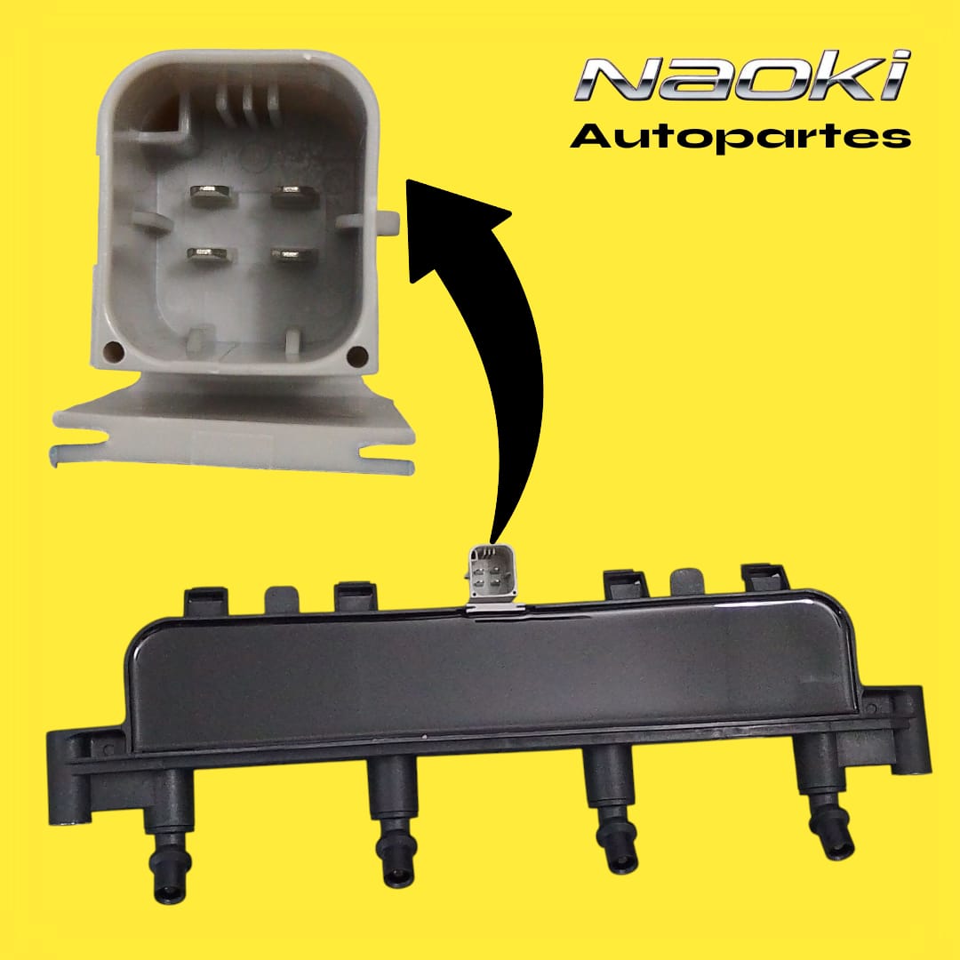 Bobina Peugeot 207 2009 2010 2011 1.4 Injetech 4 Pines