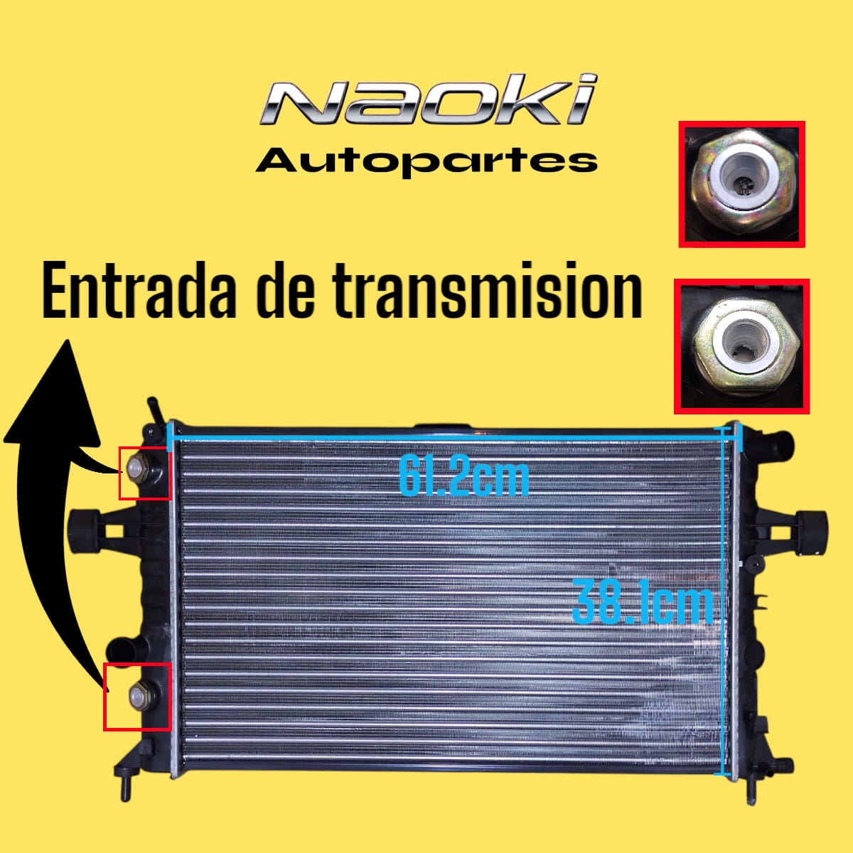 Radiador Chevrolet Astra 2000 Al 2006 1,8 2,2L Gmc Safari 2002 Al 2006 1.6, 1.8, 2.2L