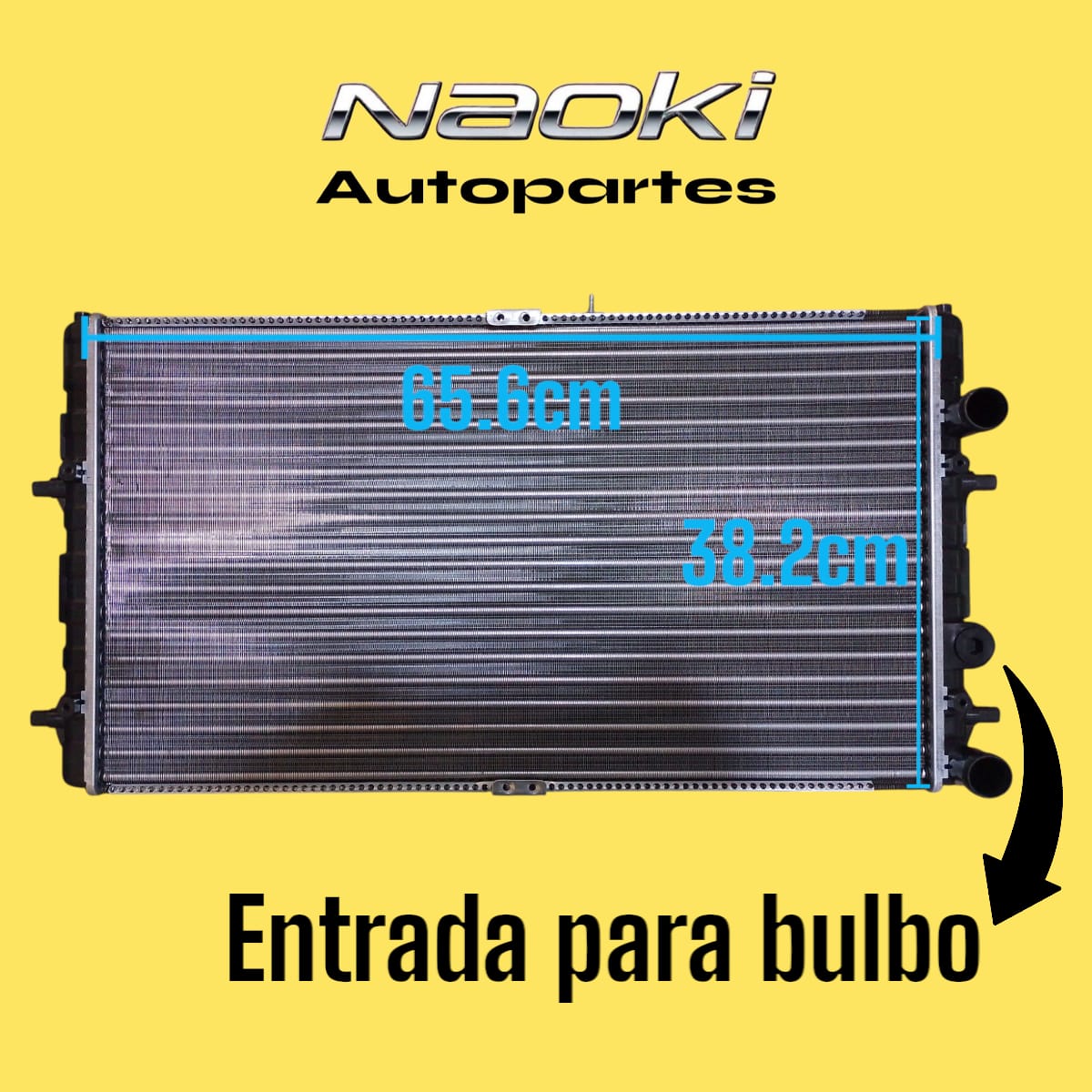 Radiador Peugeot 207 1998 Al 2010 1.1,1.4,1.6,2.0L 4 Cil