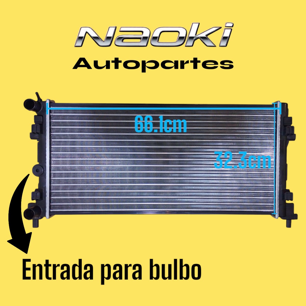 Radiador Volkswagen Vento 2013 Al 2022 1.2, 1.4, 1.6, 1.9, 2.0L
