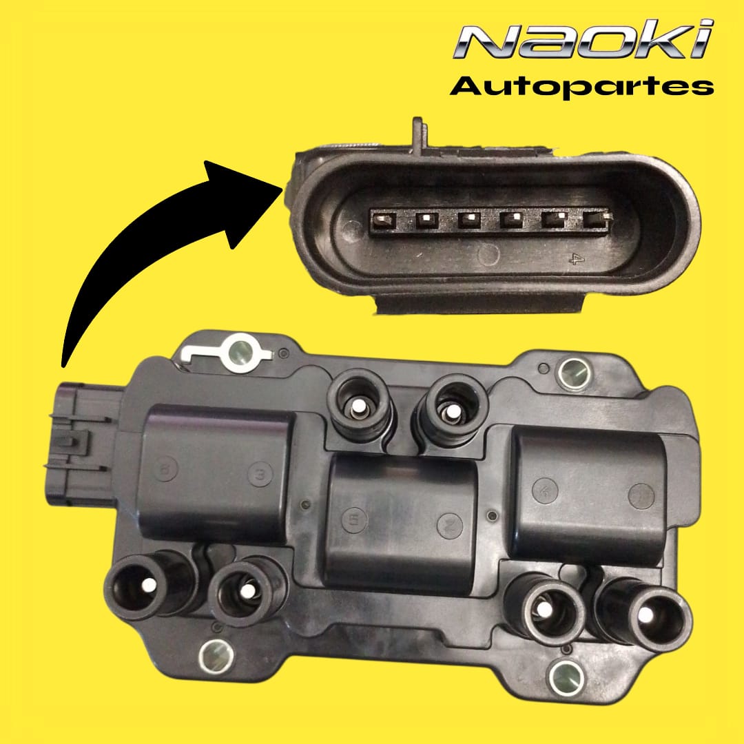 Bobina Silverado 1500 2007 Al 2013 4.3 Injetech 6 Pines