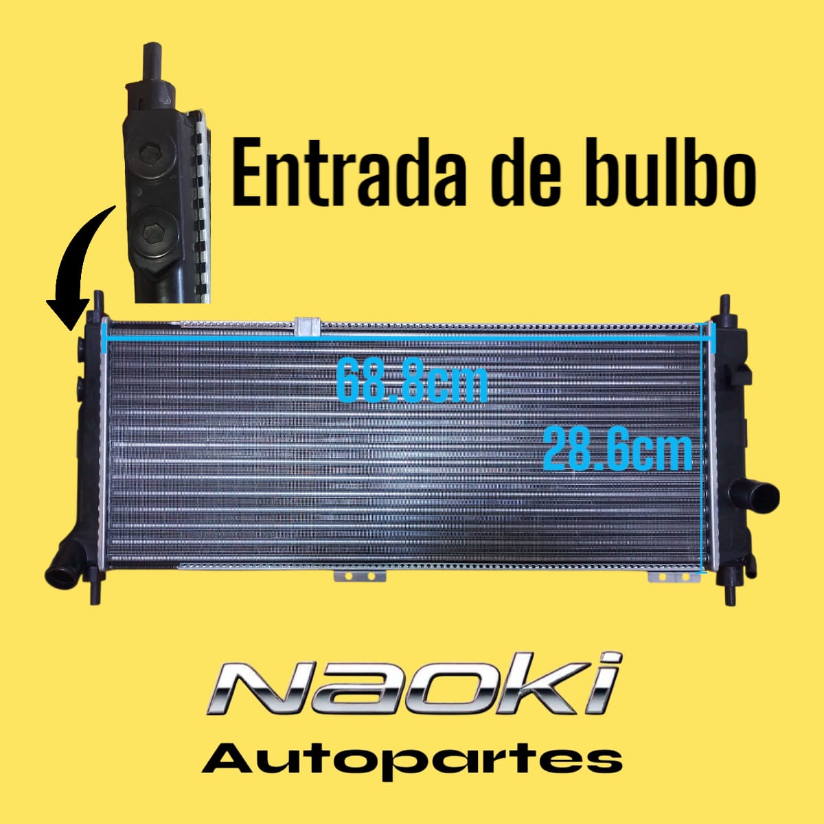 Radiador Chevrolet Chevy 1994 Al 2012 Con Aire 1.4l/1.6L