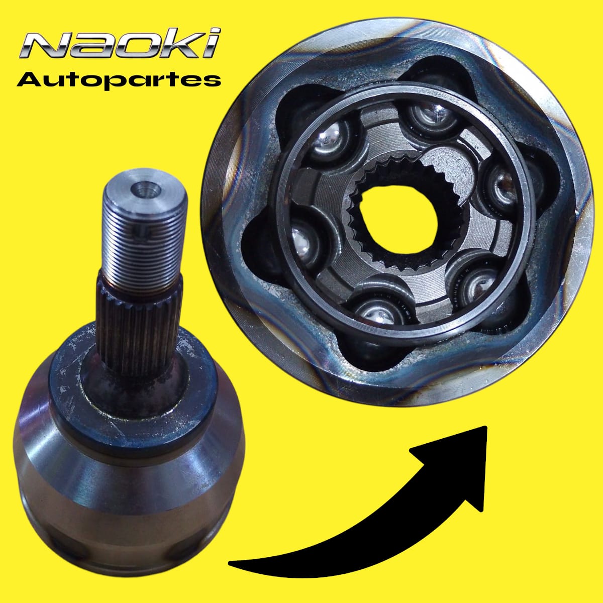 Espiga Peugeot Partner 2004 Al 2012 Derecho o Izquierdo Estrias 25 Sin abs Homocinética