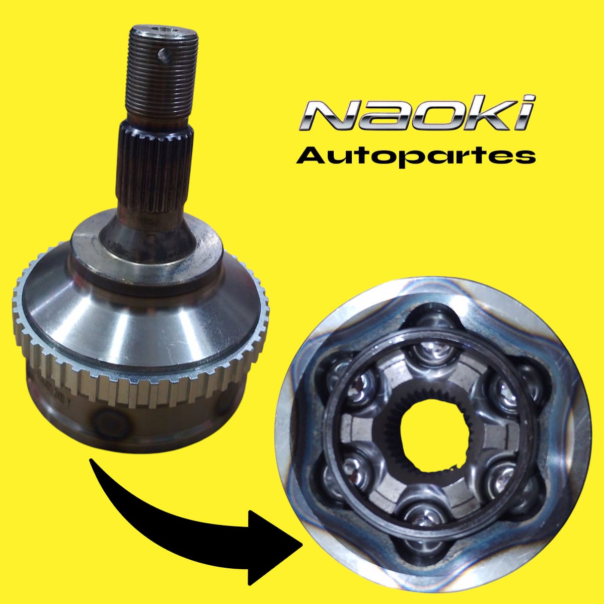 Espiga Peugeot Partner 2004 Al 2012 Derecho o Izquierdo Estrias 25 Con abs Homocinética
