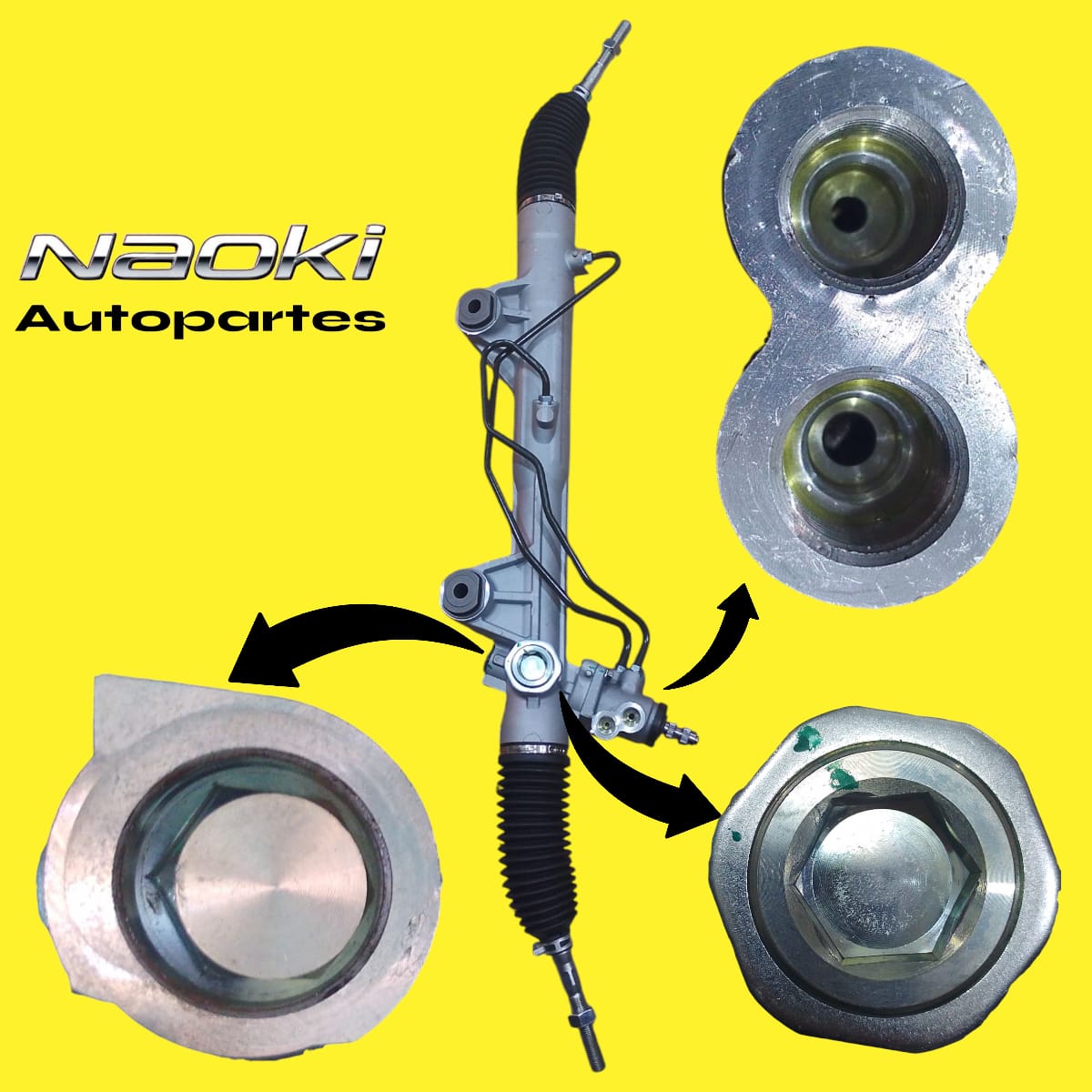 Caja Direccion Hidraulica Mitsubishi L200 2016 Al 2024 2.4, 2.5 Cremallera