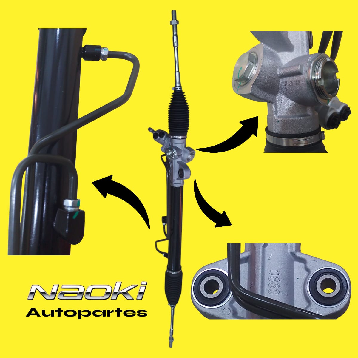 Caja Direccion Hidraulica Mitsubishi L200 2008 Al 2015 2.4 Cremallera