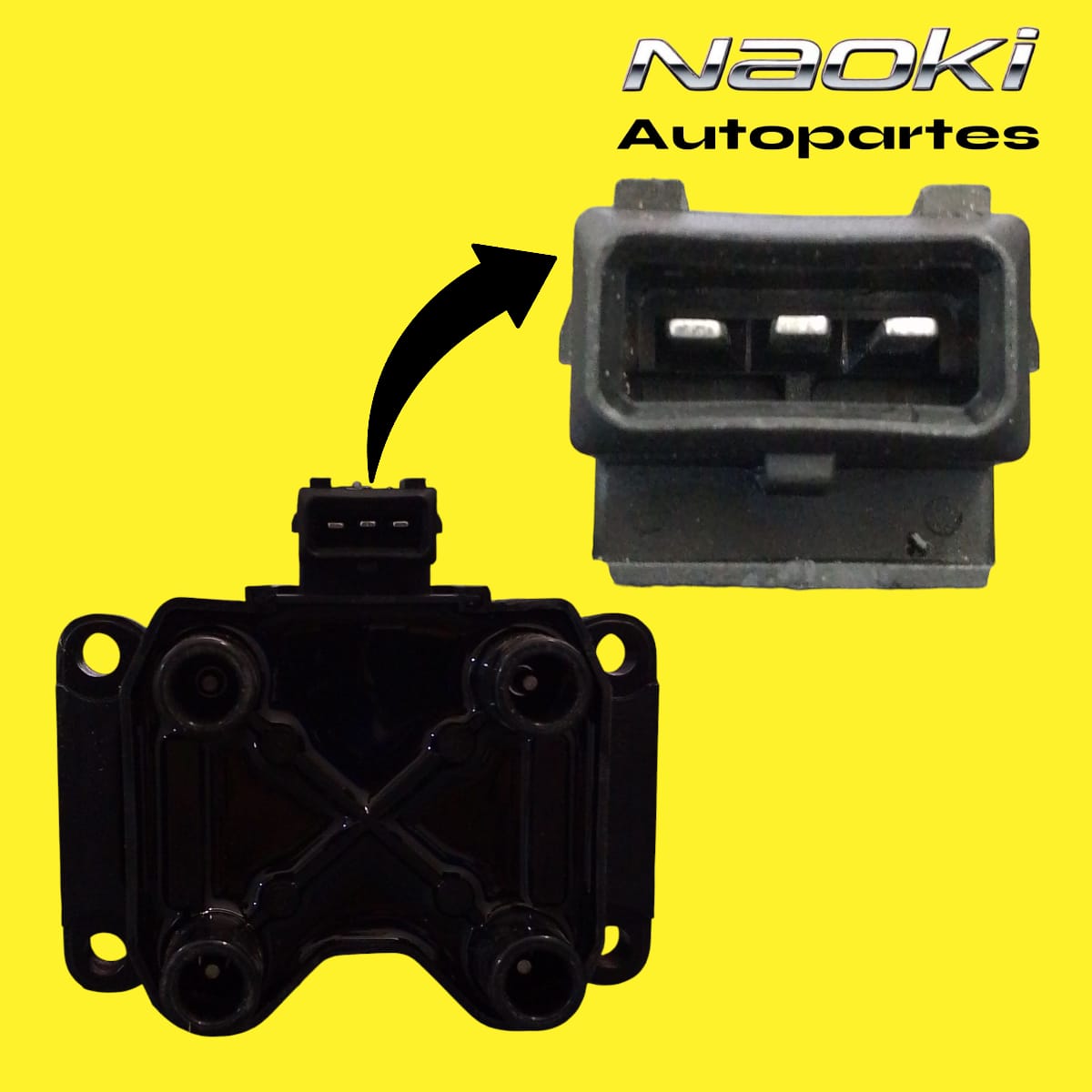 Bobina Volkswagen Van 2006,2007,2008,2009, 1.8, Ngk 3 Pines