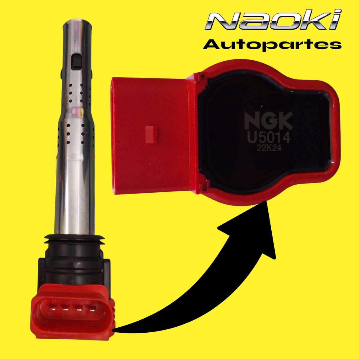 Bobina Golf 2001,2002,2003,2004,2005, 1.8, Ngk 4 Pines