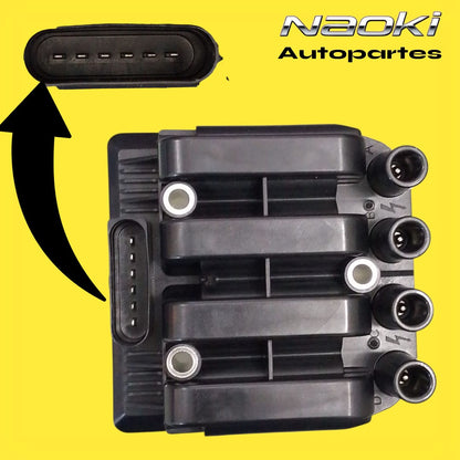 Bobina  Beetle  1998  Al  2009  2.0  Injetech  6 Pines
