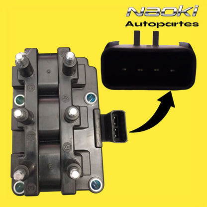 Bobina  Grand Caravan 1999 Al 2000 3.3, 3.8 Injetech 4 Pines
