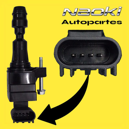 Bobina Buick Lacrosse 2010,2011 2.4 Injetech 4 Pines