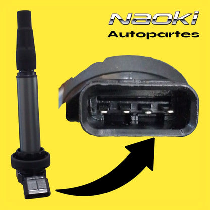 Bobina Scion Xd 2008 Al 2014 1.8 Injetech 4 Pines