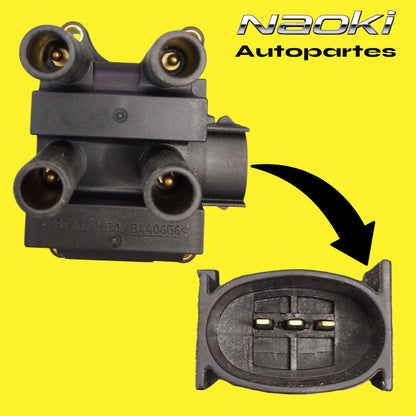 Bobina Ford Fiesta 2004 Al 2008, 1.6, 2.0, Ngk 3 Pines